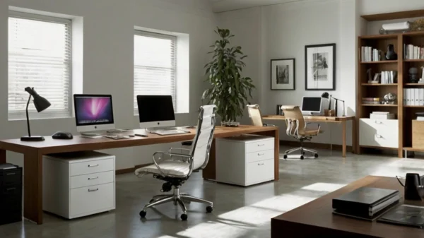 Sleek Executive Office Desk